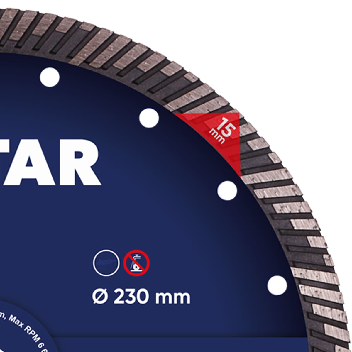 Distar Disco de corte diamantado Turbo 232 Super Max
