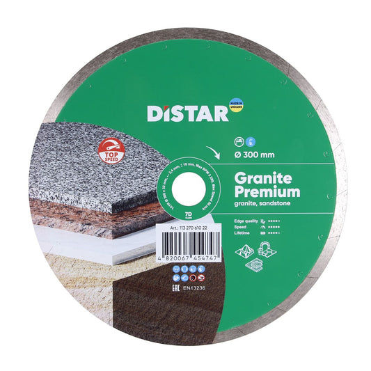 Distar Disco de corte diamante 1A1R 300x32 Granito Premium