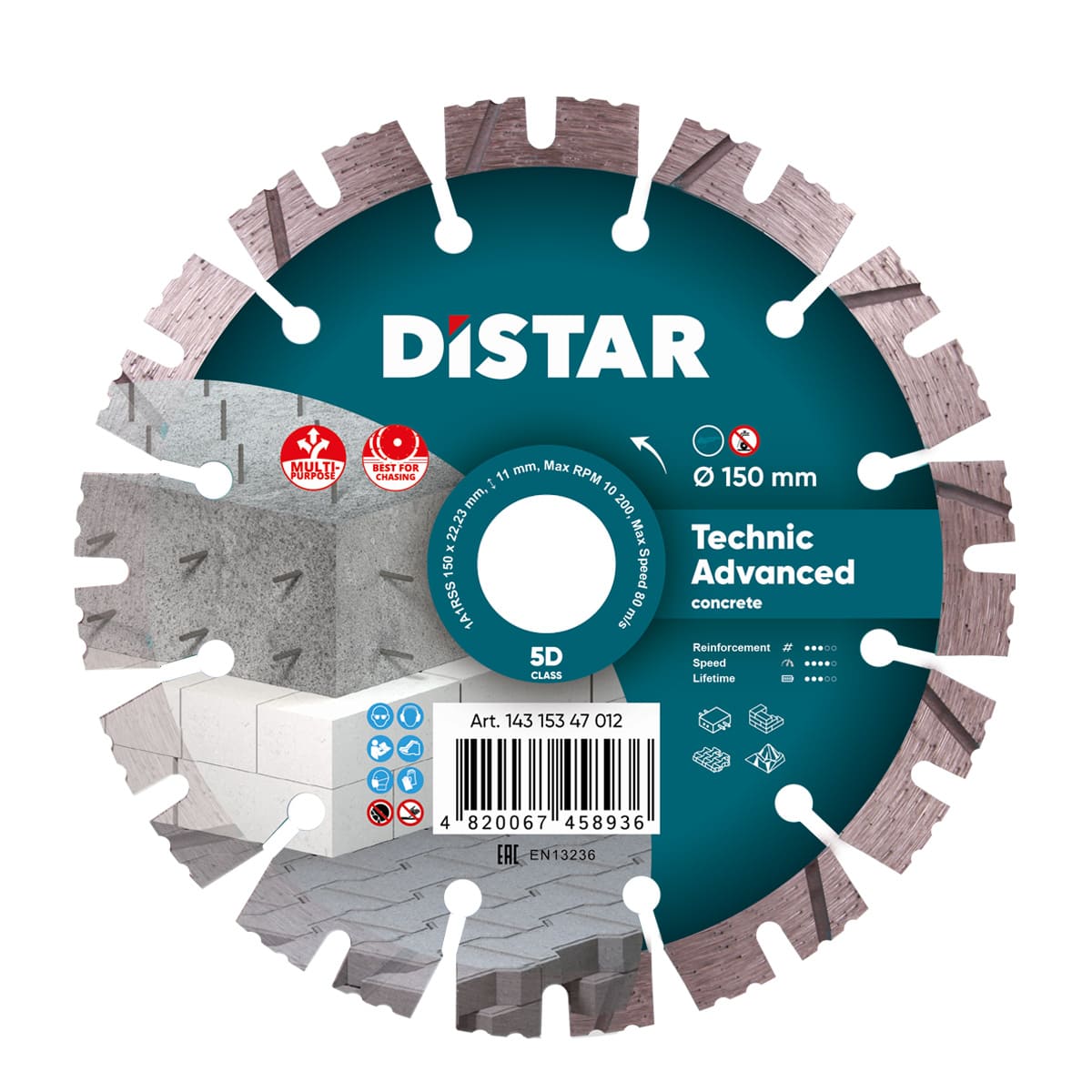 Distar Disco de corte diamante 1A1RSS 150 Technic Advanced