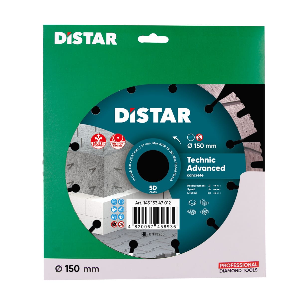 Distar Disco de corte diamante 1A1RSS 150 Technic Advanced
