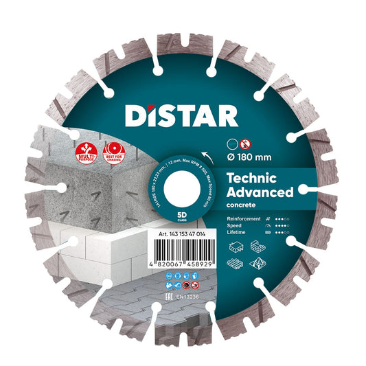 Distar Disco de corte diamante 1A1RSS 180 Technic Advanced