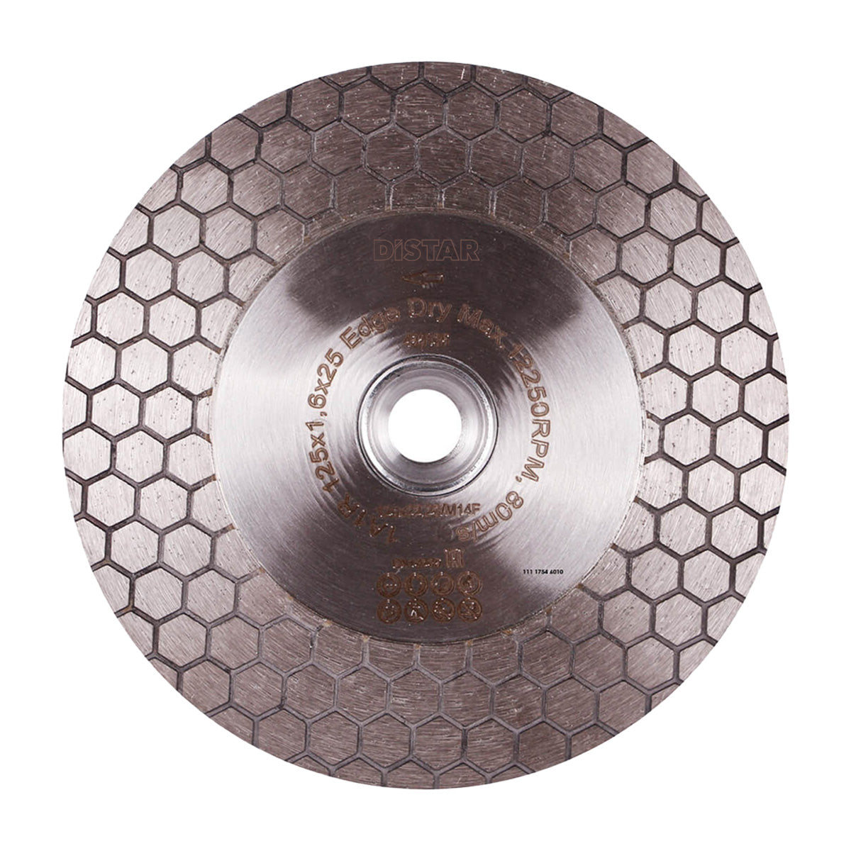 Distar Disco de corte diamante 1A1R 125 M14F Filo Seco