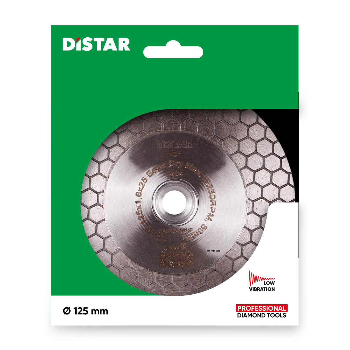Distar Disco de corte diamante 1A1R 125 M14F Filo Seco