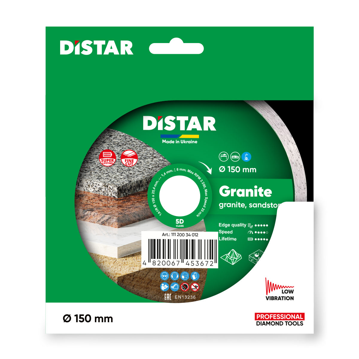 Distar Disco de corte diamante 1A1R 150 Granito