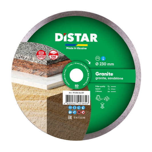 Distar Disco de corte diamante 1A1R 230 Granito