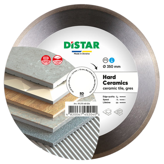 Distar Disco de corte diamante 1A1R 350x32 Cerámica dura