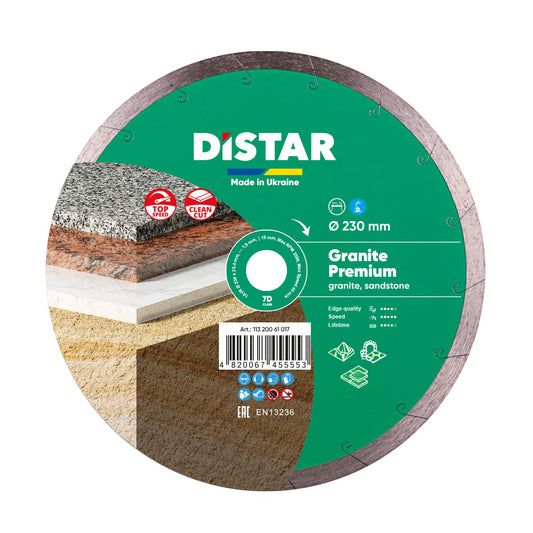 Distar Disco de corte diamante 1A1R 230 Granito Premium