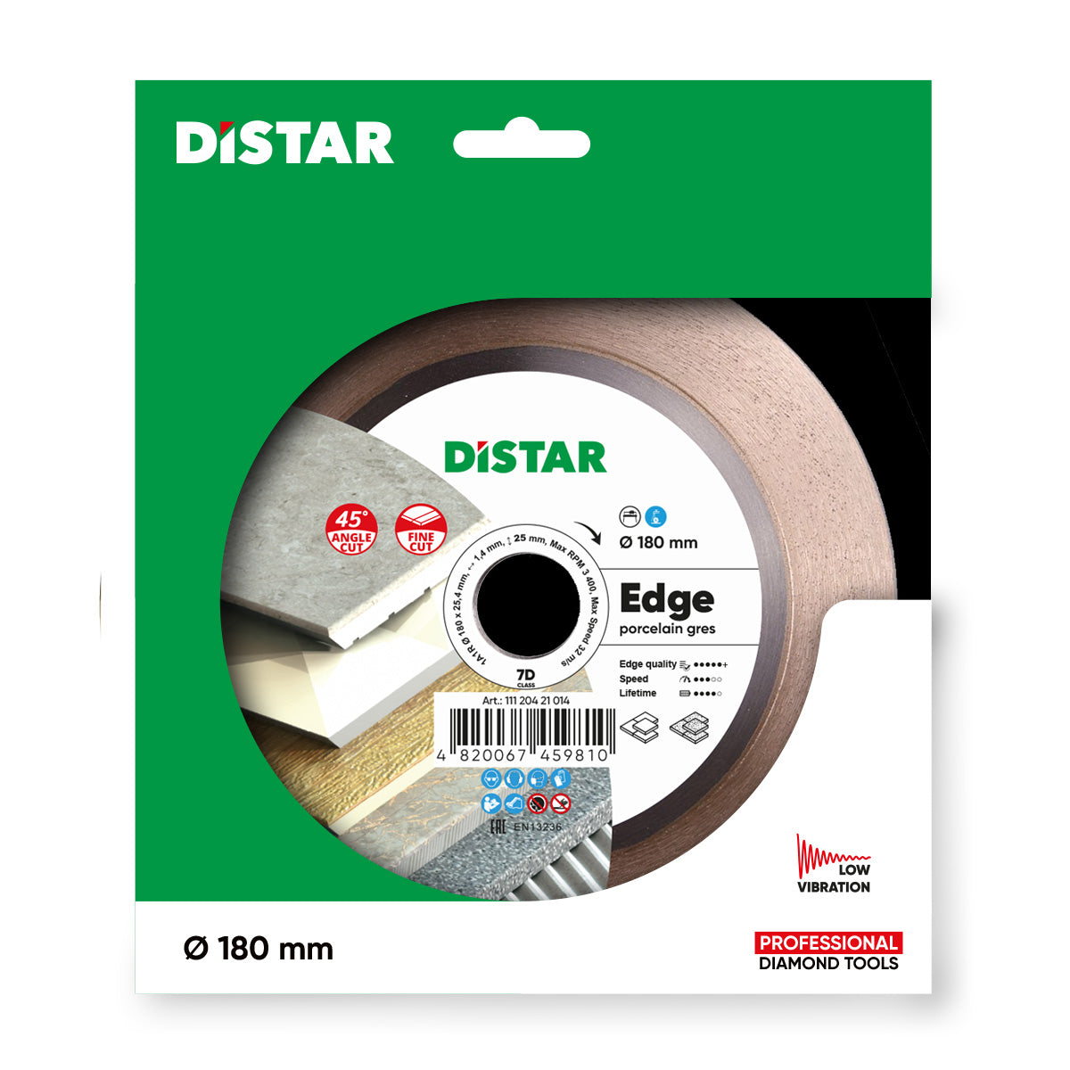 Distar Disco de corte diamante 1A1R 180 Filo