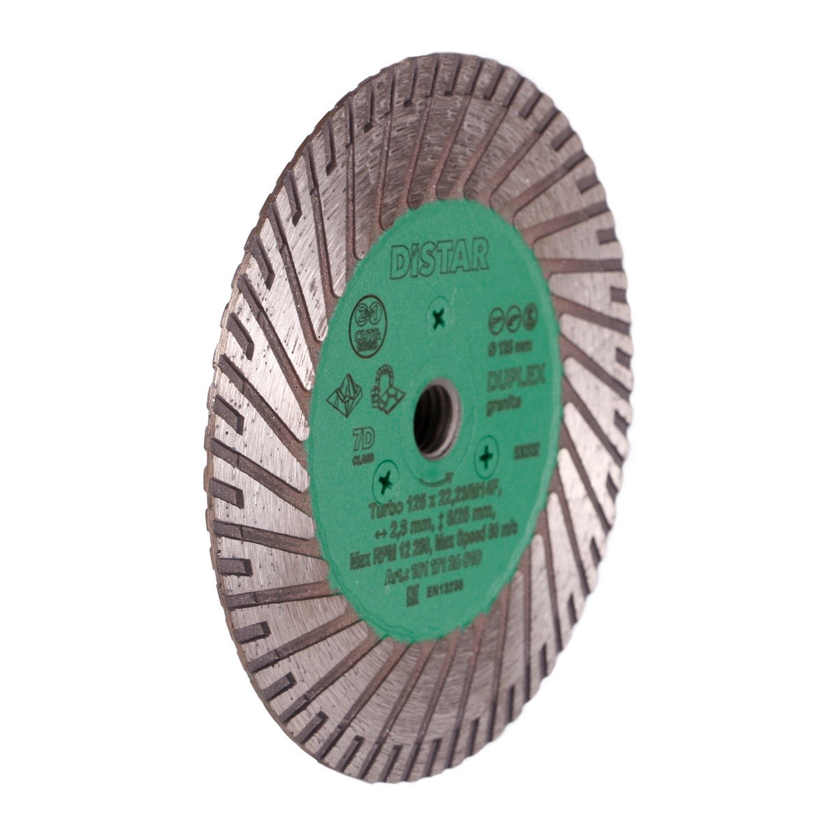 Distar Disco de corte diamante Turbo 125 M14F Duplex