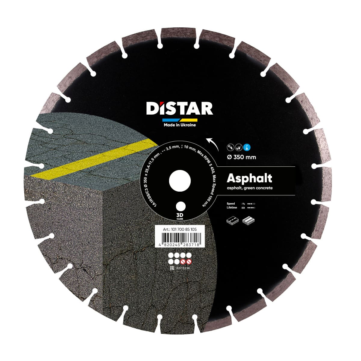 Distar Disco de corte diamante 1A1RSS 350 Asfalto