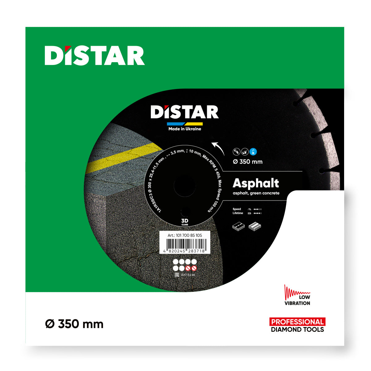 Distar Disco de corte diamante 1A1RSS 350 Asfalto