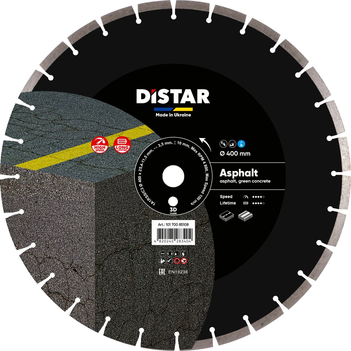 Distar Disco de corte diamante 1A1RSS 400 Asfalto