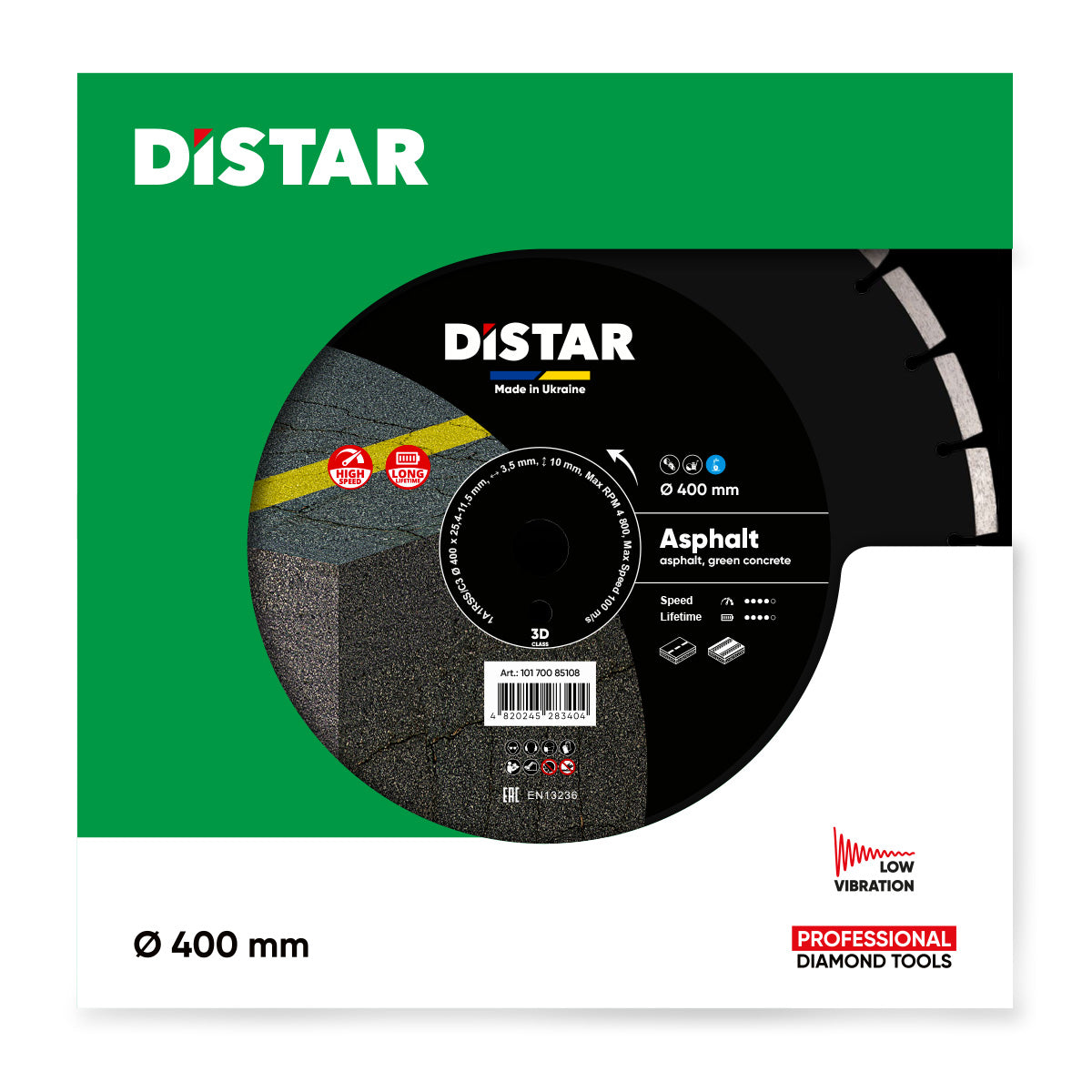 Distar Disco de corte diamante 1A1RSS 400 Asfalto