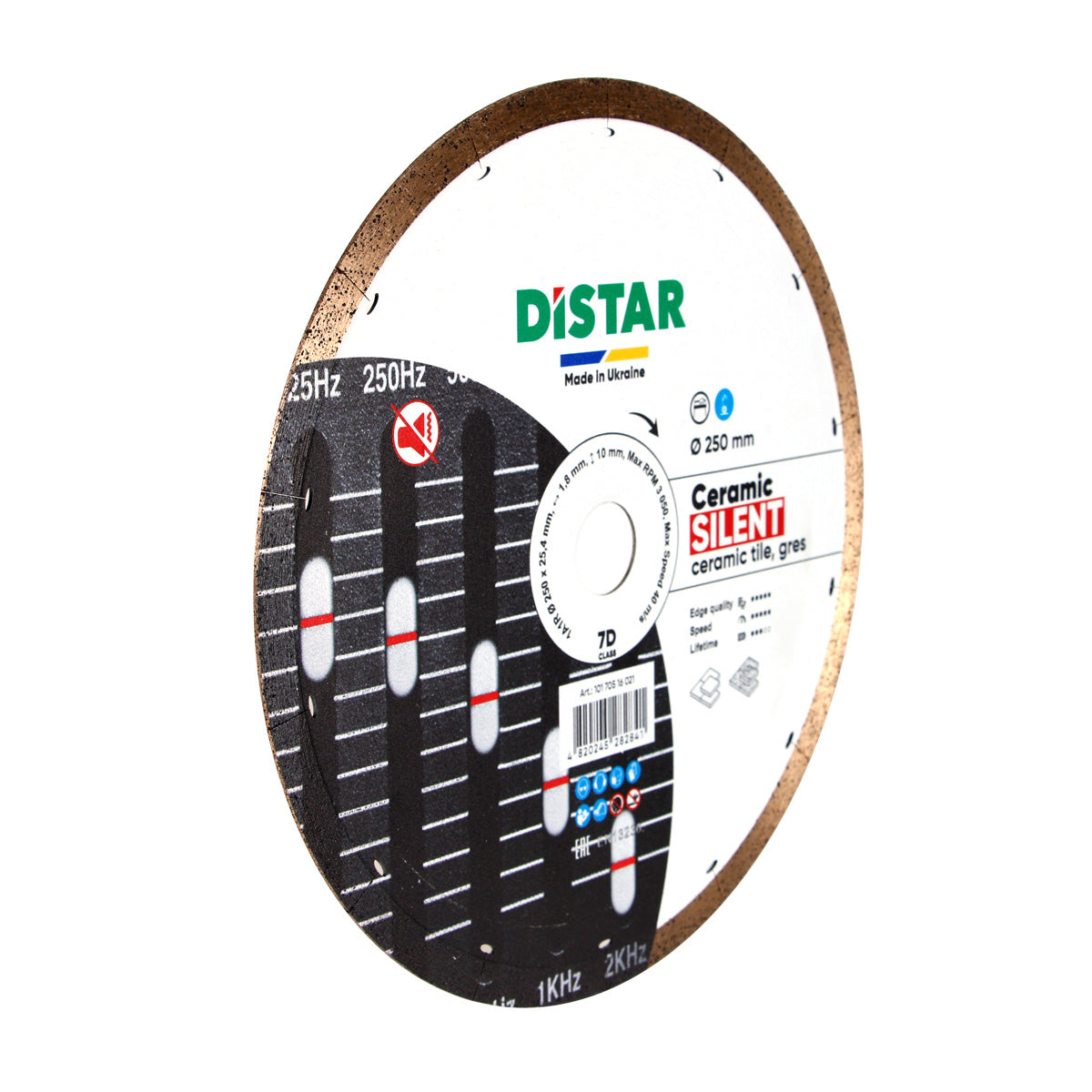 Distar Disco de corte diamante 1A1R 250x25,4 Cerámica Silencioso