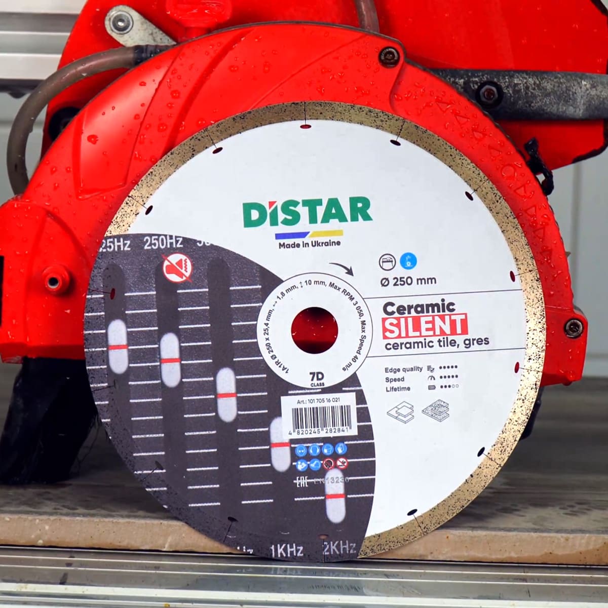 Distar Disco de corte diamante 1A1R 250x25,4 Cerámica Silencioso