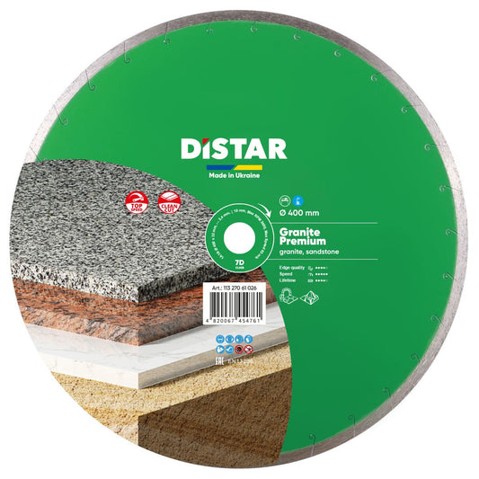 Distar Disco de corte diamante 1A1R 400x32 Granito Premium