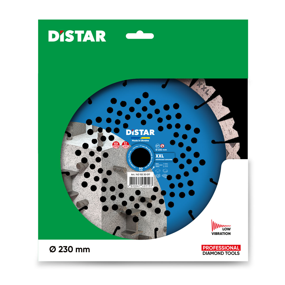 Distar Disco de corte diamantado 1A1RSS 230 XXL