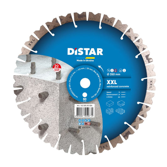 Distar Disco de corte diamantado 1A1RSS 350 XXL