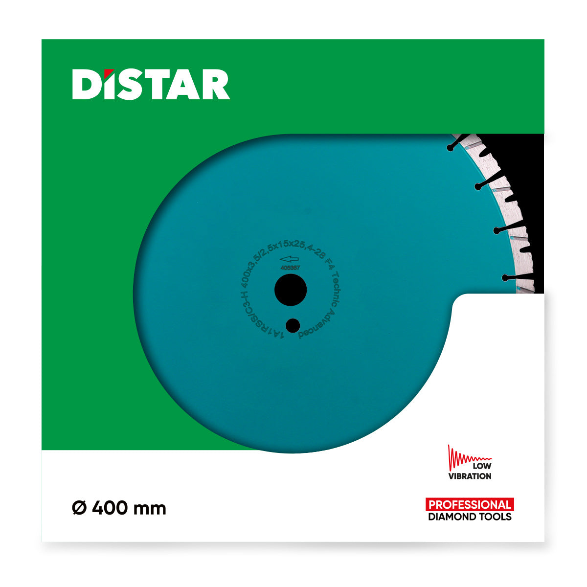 Distar Disco de corte diamantado 1A1RSS 400 Technic Advanced