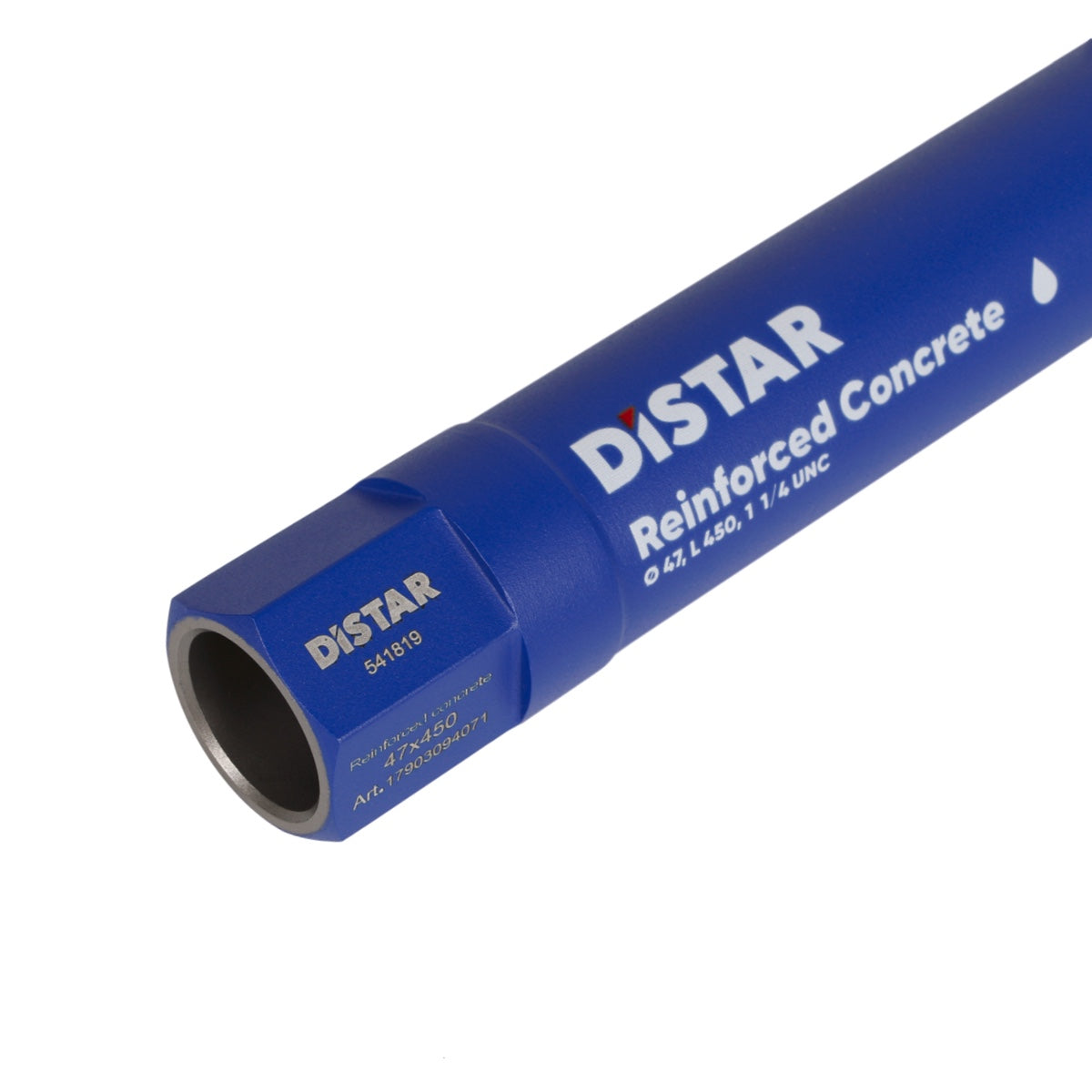 Distar Broca diamante DDS-W 47x450x1 1/4 UNC Hormigón armado