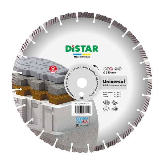 Distar Disco de corte diamantado 1A1RSS 350 Universal