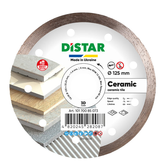Distar Disco de corte diamante 1A1R 125 Cerámica