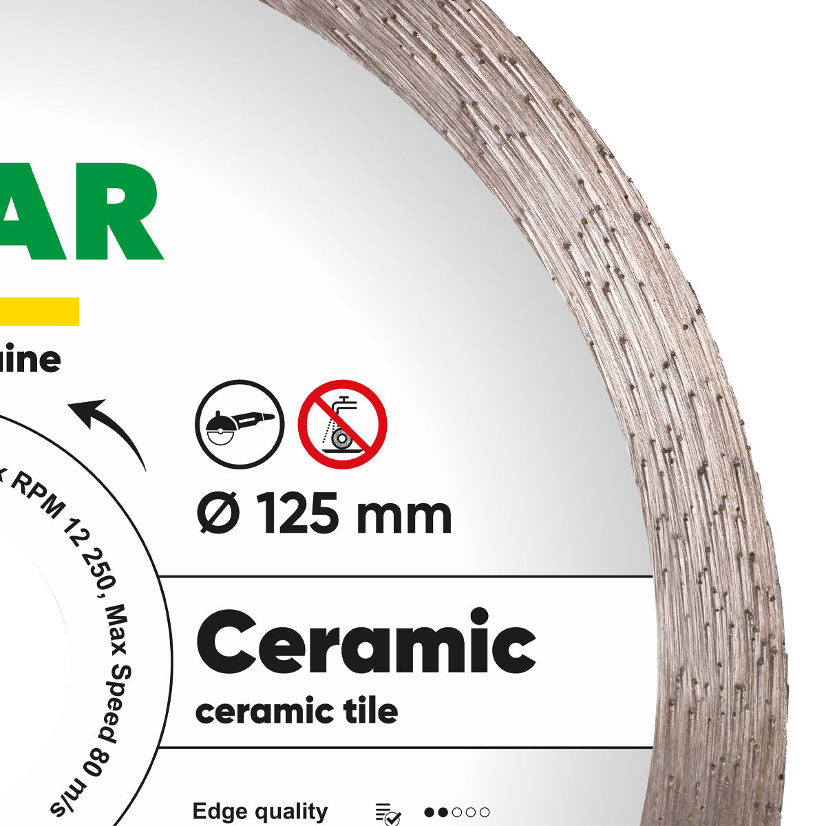 Distar Disco de corte diamante 1A1R 125 Cerámica