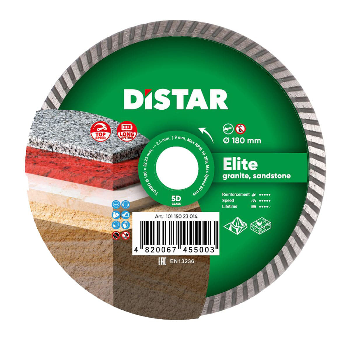 Distar Disco de corte diamantado Turbo 180 Elite