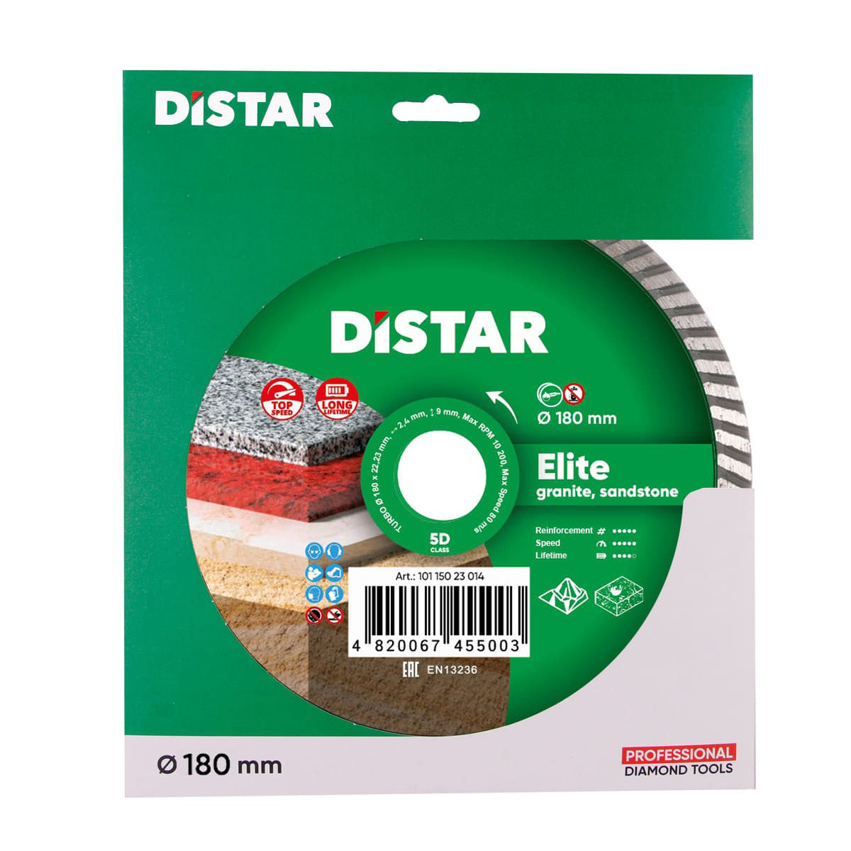 Distar Disco de corte diamantado Turbo 180 Elite