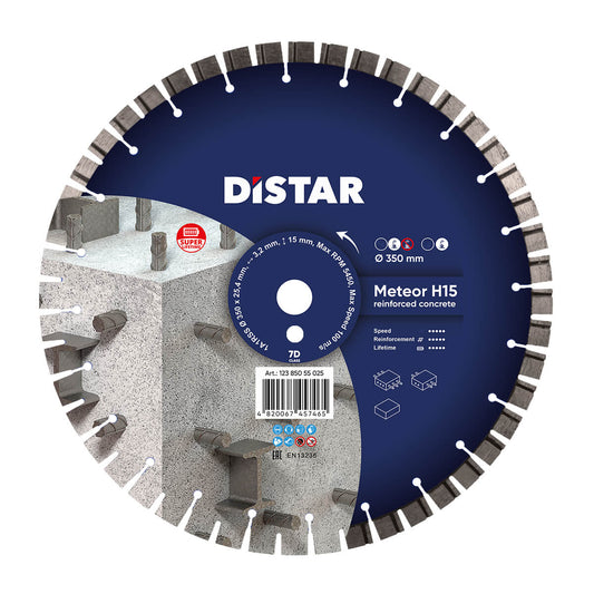 Distar Disco de corte diamante 1A1RSS 350 Meteor H15