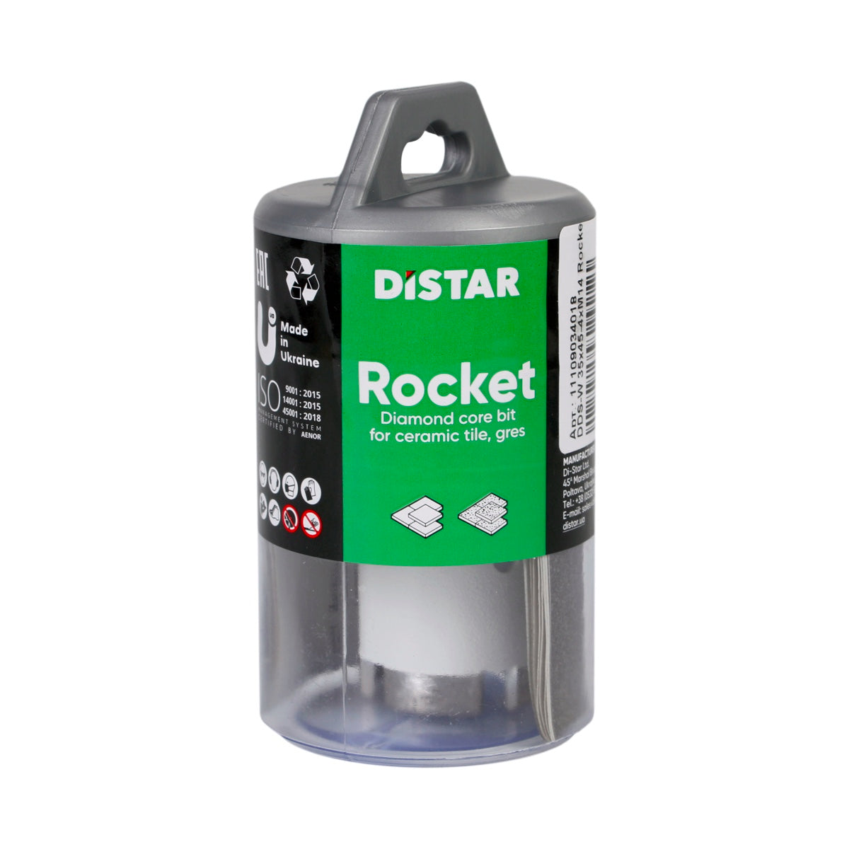 Distar Taladro diamantado DDS-W 35x45-4xM14 Rocket