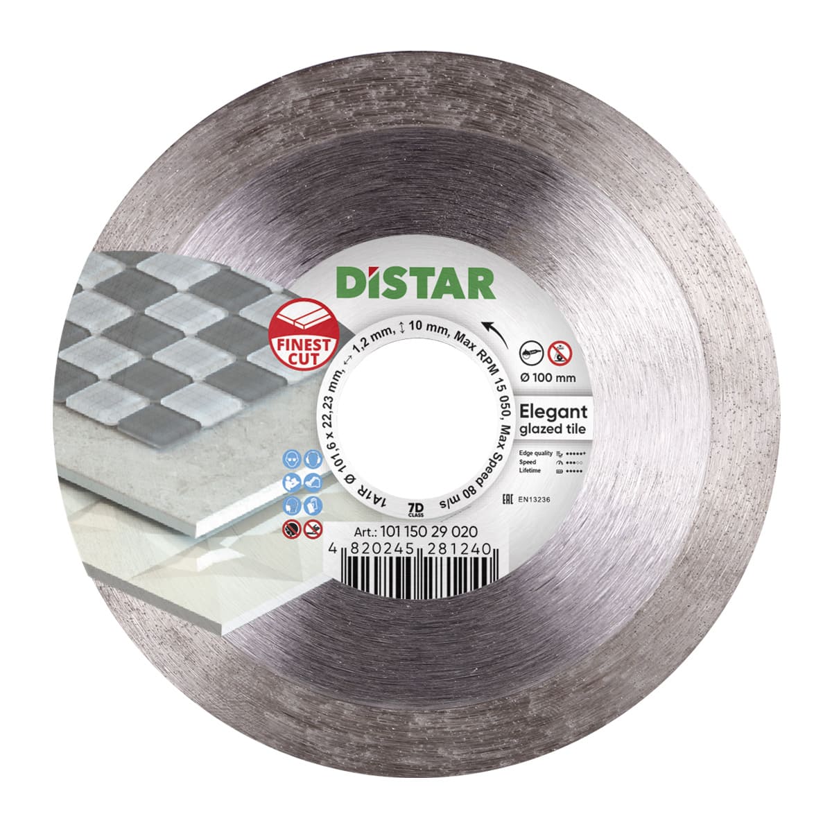 Distar Disco de corte diamante 1A1R 100 Elegante
