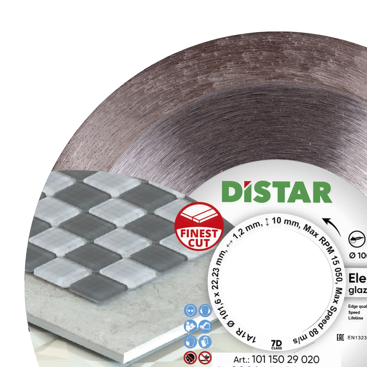 Distar Disco de corte diamante 1A1R 100 Elegante
