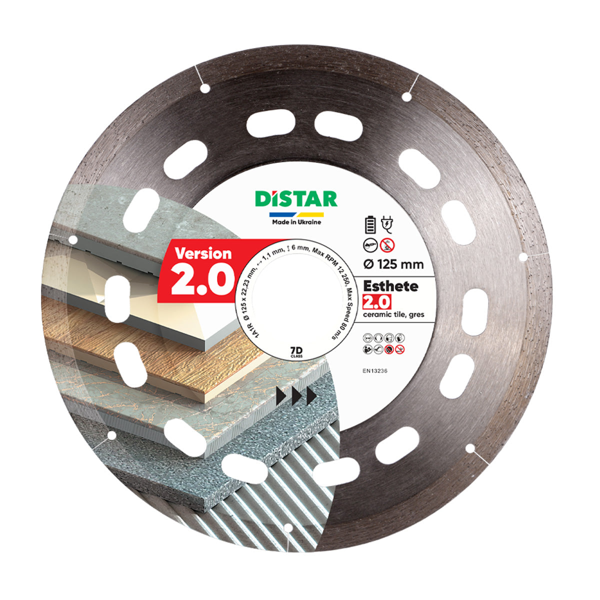 Distar Disco de corte diamante 1A1R 125x22,23 Esthete 2.0