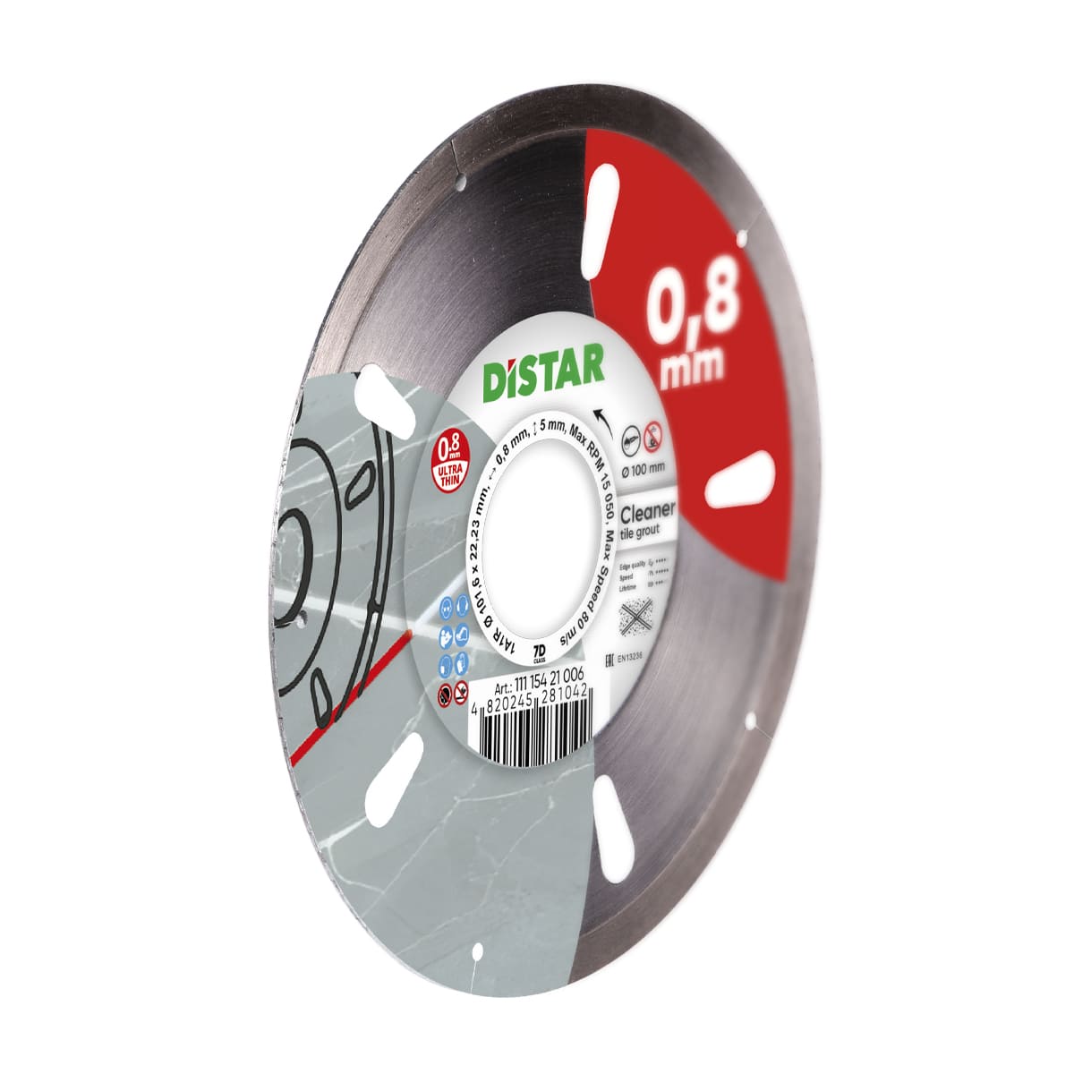 Distar Disco de corte diamantado 1A1R 100 Limpiador