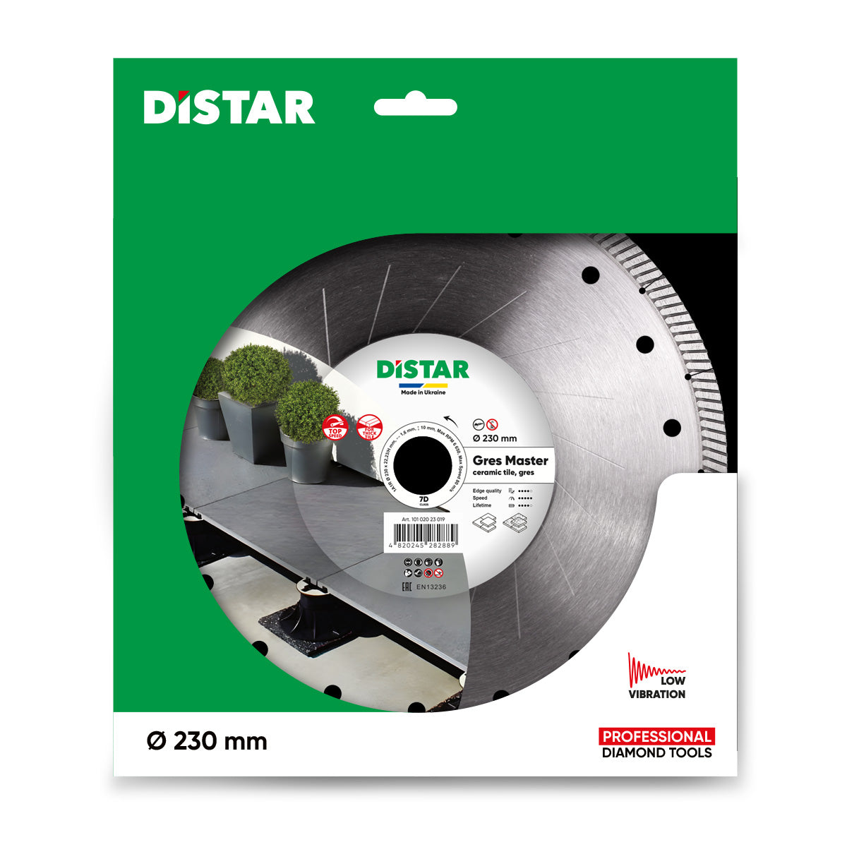 Distar Disco de corte diamante 1A1R 230x22,23 Gres Master