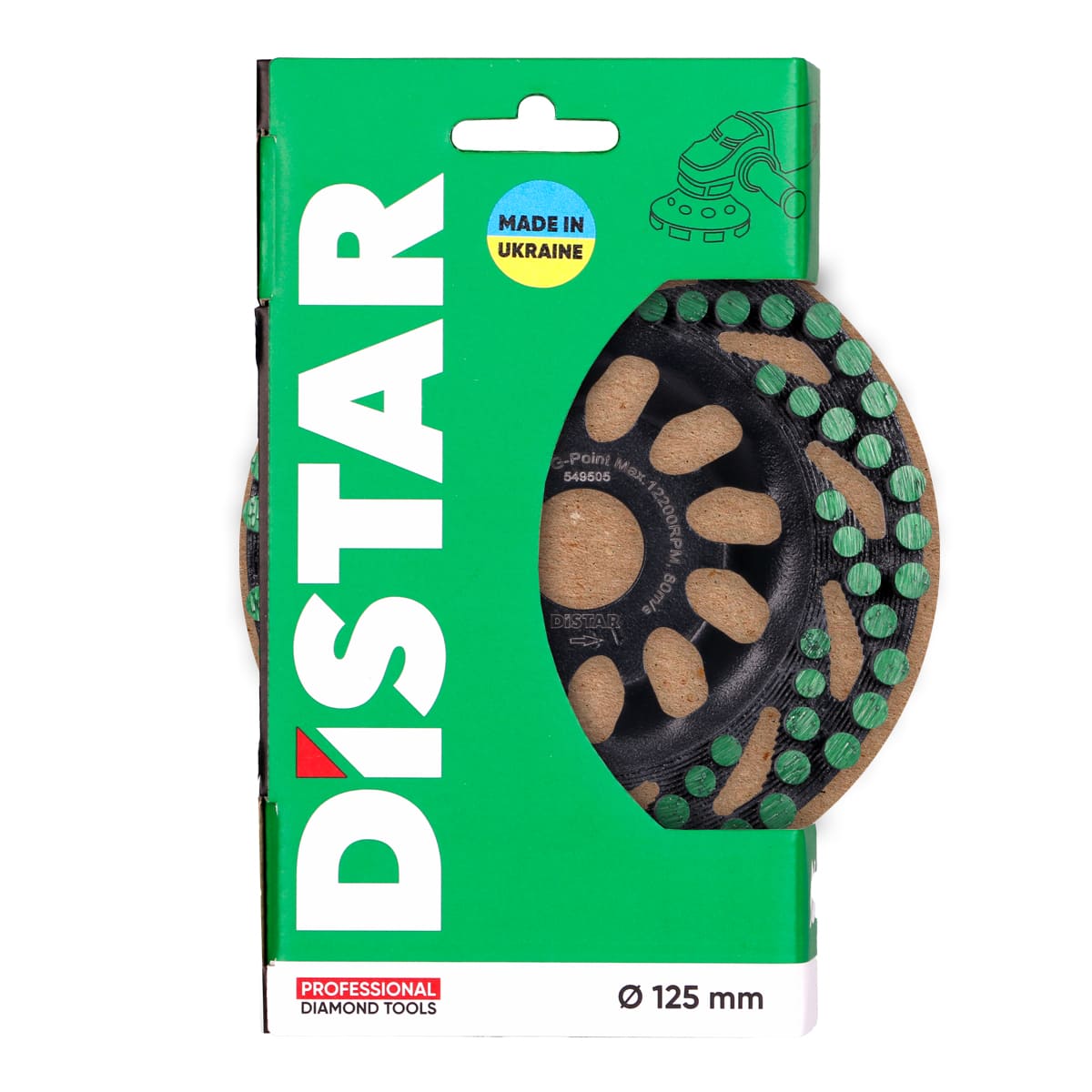 Vaso de molienda Distar DGS-S 125/22,23-77 Punto Verde
