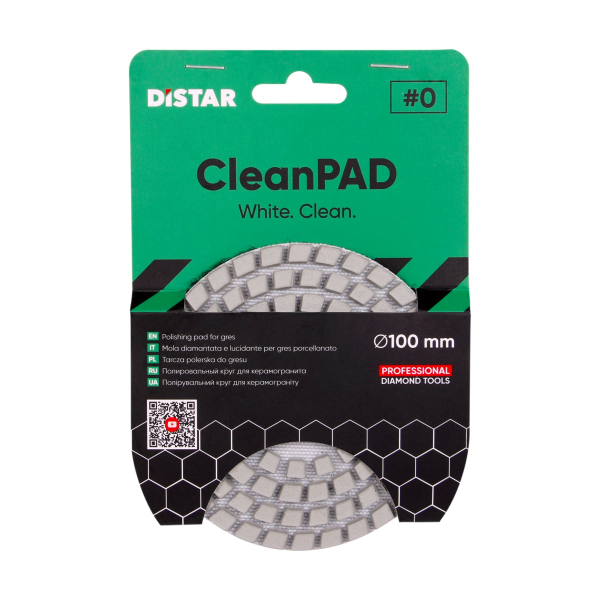 Distar Almohadilla abrasiva 100x3x15 CleanPad 0
