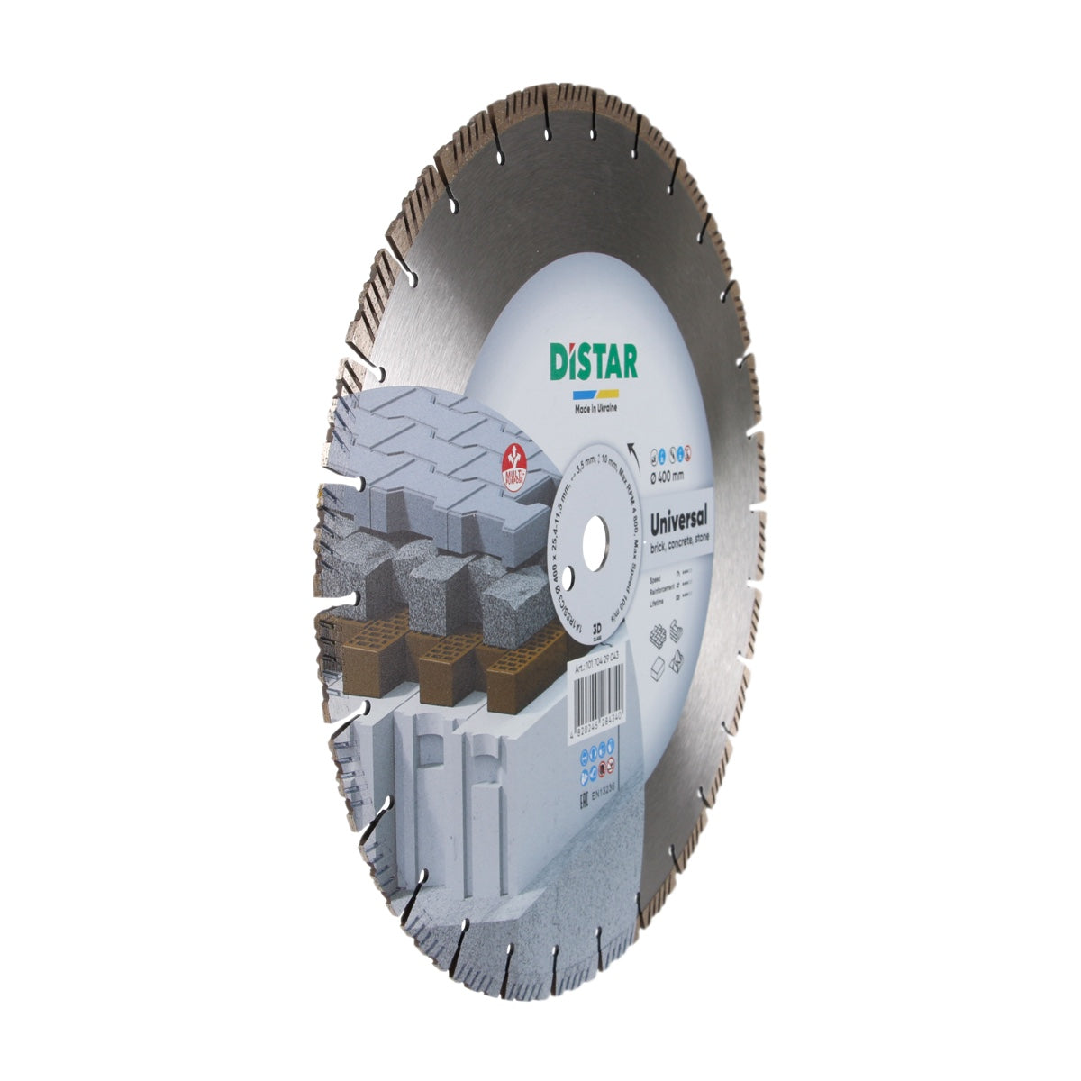 Distar Disco de corte diamantado 1A1RSS 400 Universal