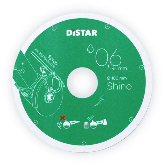 Distar Disco de corte diamante 1A1R 101,6x0,6x22,23 Brillo