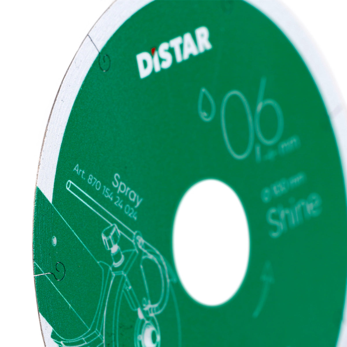 Distar Disco de corte diamante 1A1R 101,6x0,6x22,23 Brillo