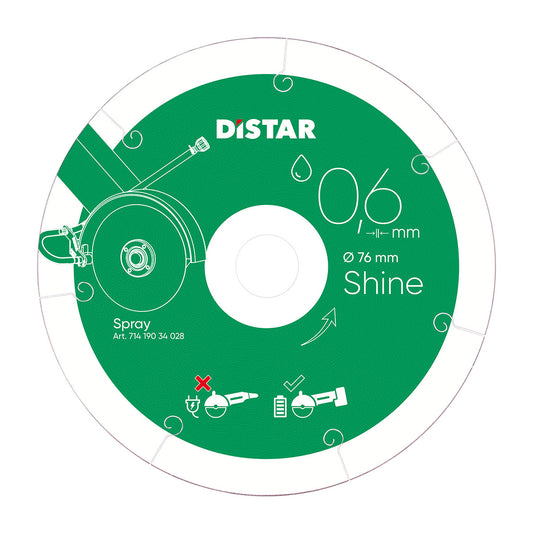 Disco de corte diamante Distar 76x0,6 Brillo