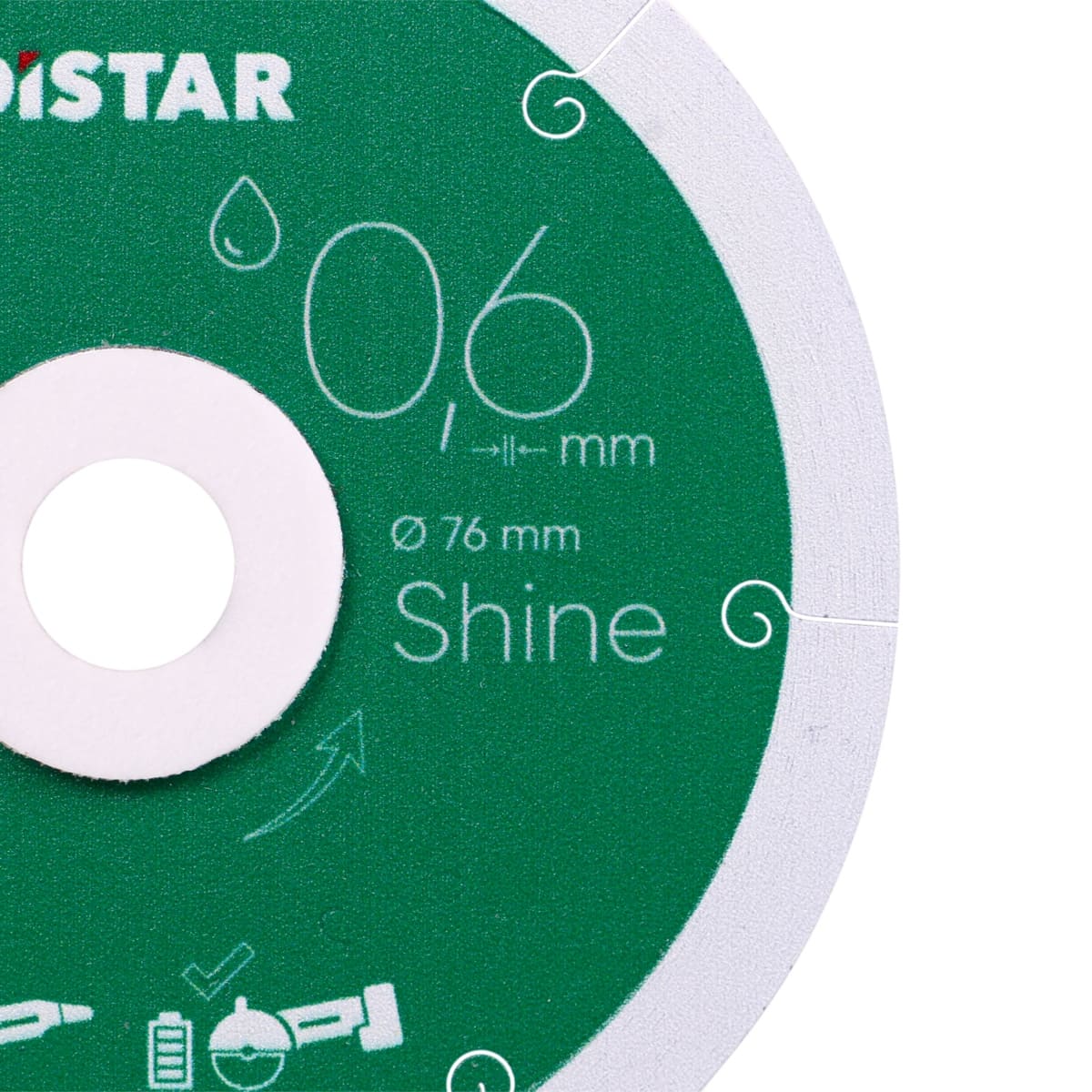 Disco de corte diamante Distar 76x0,6 Brillo