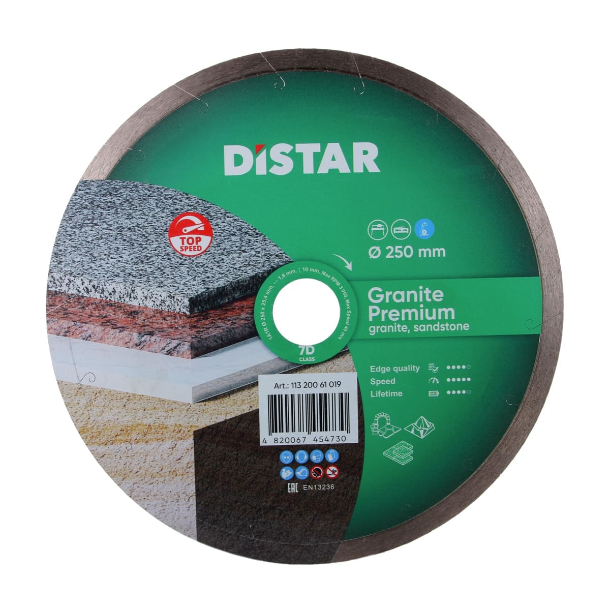 Distar Disco de corte diamante 1A1R 250 Granito Premium