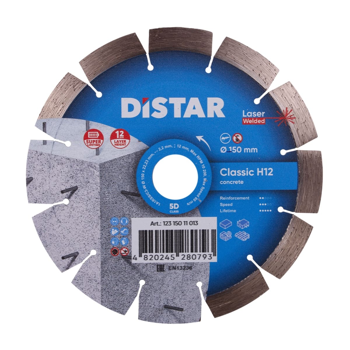 Distar Disco de corte diamantado 1A1RSS 150 Classic H12