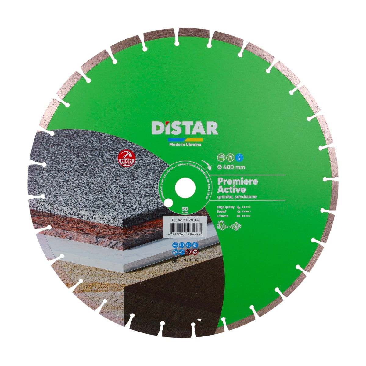 Distar Disco de corte diamante 1A1RSS 400 Premier Active