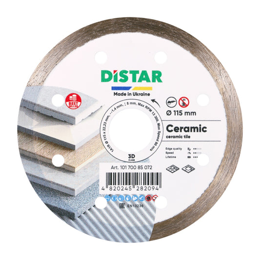 Distar Disco de corte diamante 1A1R 115 Cerámica
