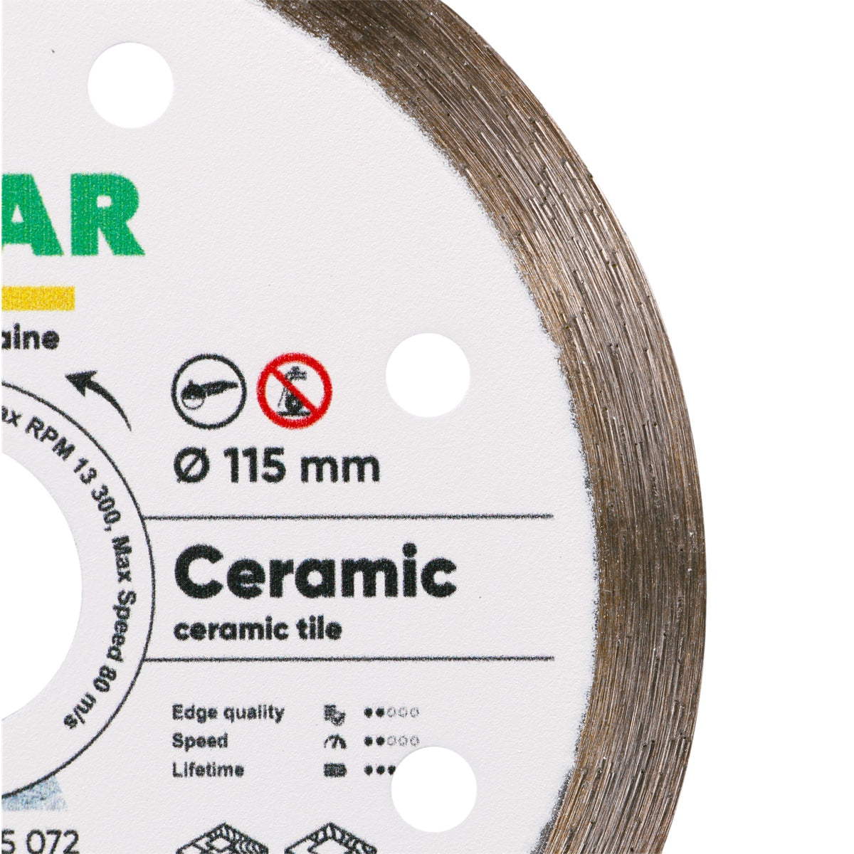 Distar Disco de corte diamante 1A1R 115 Cerámica