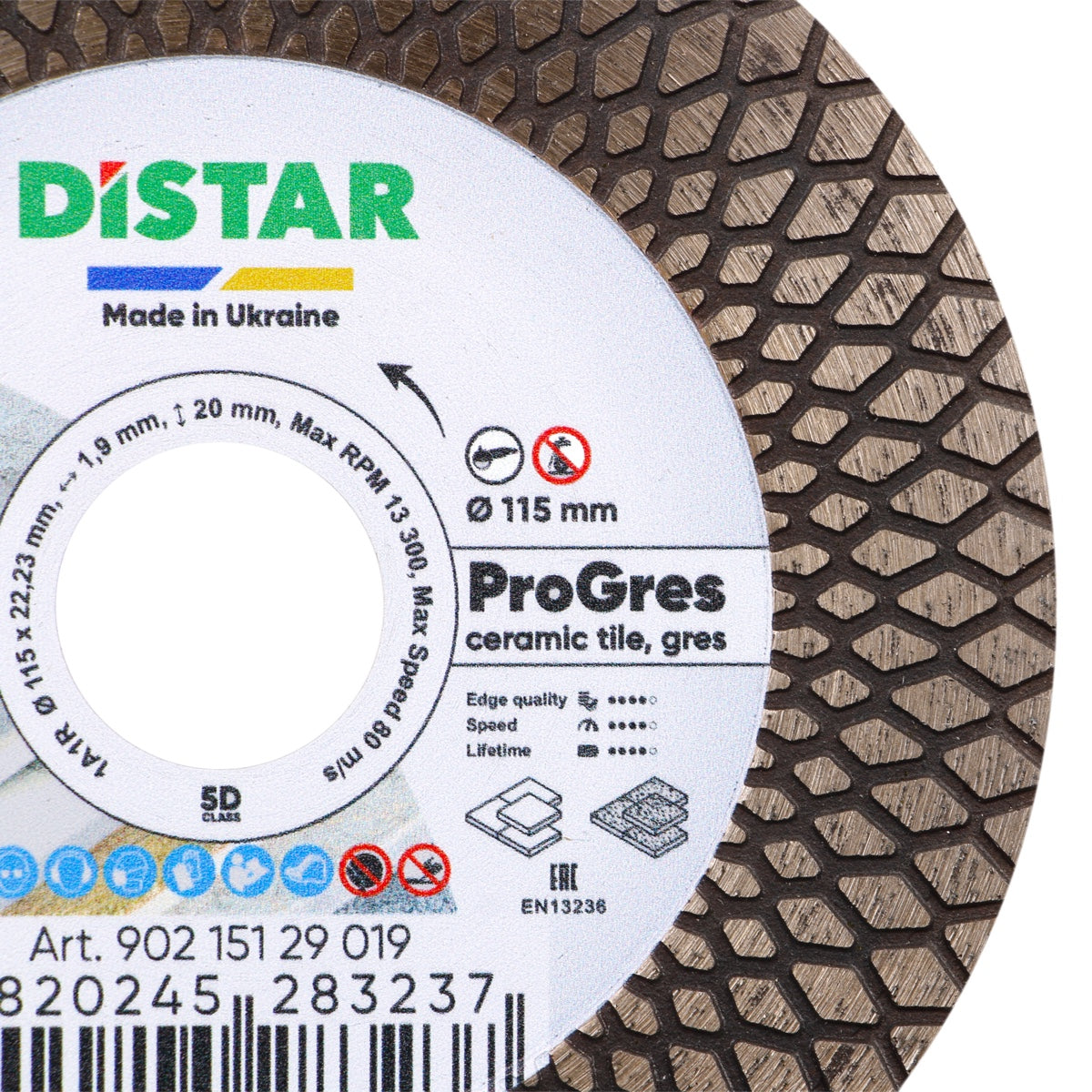 Distar Disco de corte diamante 1A1R 115x1,9x8/20x22,23 PRO Gres