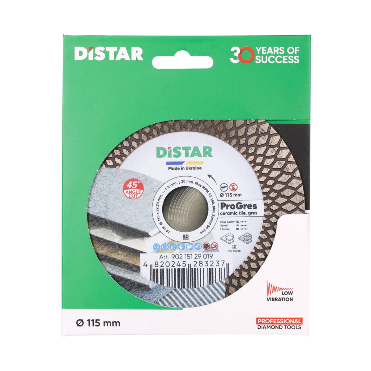 Distar Disco de corte diamante 1A1R 115x1,9x8/20x22,23 PRO Gres